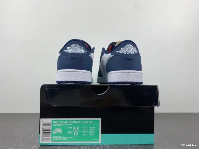 HYPE Navy 1 SB CJ7891-400 Midnight Low Jordan 0509